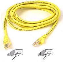 6 Foot Yellow RJ45 CAT-5e Patch Cable Snagless Mol