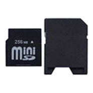256MB MiniSD Mini Secure Digital Card with Adapte