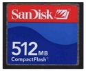 512MB 50p CF CompactFlash Card Standard Speed  Re