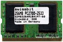 256MB 172p PC2700 CL2.5 8c 32x8 DDR microDIMM Swi