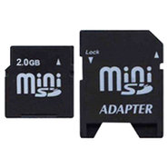 2GB MiniSD Mini Secure Digital Card 66x with Adap