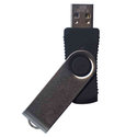 4GB USB 2.0 FlashDrive Rectangular Swivel Black/S
