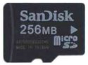256MB  8p Transflash MSD Micro Secure Digital Car