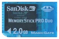 2GB 10p Memory Stick Pro Duo w/o Adapter Bulk, Sa