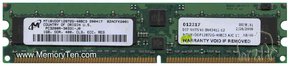 1GB 184p PC3200 CL3 18c 128x4 Registered ECC DDR 
