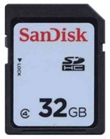 32GB 9p SDHC Secure Digital 52/36x Class 4 w/ Whi