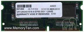 128MB 144p PC100 CL2 4c 16x16 SDRAM SODIMM, Hitat