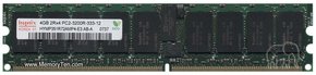 4GB 240p PC2-3200 CL3 18c 2x256x4 DDR2-400 2Rx4 1