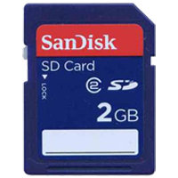 2GB 9p SD Secure Digital Card 24x Class 2 16/7 MB