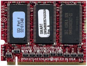 48MB 120p PC100 6c 4x16 ECC SDRAM SODIMM, SGI, BF