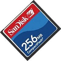 256MB 50p CF CompactFlash Card (Red/Blue/Light Bl