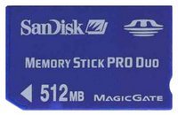 512MB 10p Memory Stick Pro Duo w/o Adapter Bulk, 