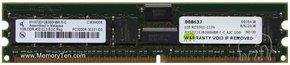 1GB 184p PC3200 CL3 18c 128x4 Registered ECC DDR 