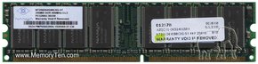 256MB 184p PC3200 CL3 8c 32x8 DDR DIMM T001 RFB, 