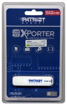 512MB USB 2.0 FlashDrive  Retail, Patriot, BTN, P