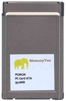 950MB 68p PCMCIA ATA Flash Card Bulk, Memoryten, 