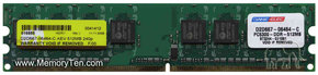 512MB 240p PC2-5300 CL5 8c 64x8 DDR2-667 DIMM T00