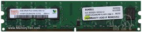 2GB 240p PC2-5300 CL5 16c 128x8 DDR2-667 2Rx8 1.8