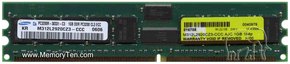 1GB 184p PC3200 CL3 18c 128x4 Registered ECC DDR 