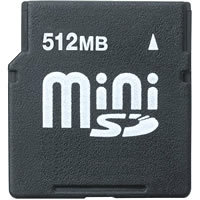 512MB 11P MiniSD Mini Secure Digital Card w/ Adap