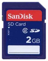 2GB 9p SD Secure Digital Card Class 2 72/22x  W/ 