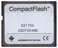 64MB 50p CF CompactFlash Card 38/13X w/ white Com