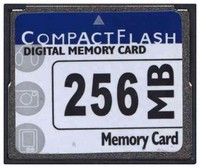 256MB 50p CF CompactFlash Card 16/10 MBs 110x wit