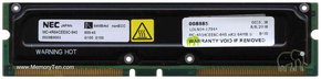 64MB 184p PC800-45 4d nonECC RDRAM RIMM, NEC, AKU