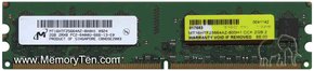 2GB 240p PC2-6400 CL6 16c 128x8 DDR2-800 2Rx8 1.8