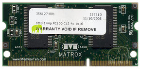 8MB 144p PC100 CL2 4c 1x16 SDRAM SODIMM, Compaq, 