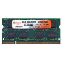 2GB 200p PC2-6400 CL5 16c 128x8 DDR2-800 2Rx8 1.8