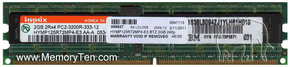 2GB 240p PC2-3200 CL3 18c 2x128x4 DDR2-400 2Rx4 1