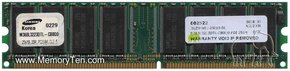256MB 184p PC2100 CL2.5 8c 32x8 DDR DIMM-RFB Kore