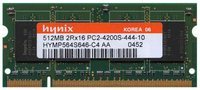 512MB 200p PC2-4200 CL4 8c 32x16 DDR2-533 SODIMM 