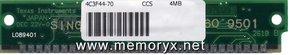 4MB 30p 70ns 3c 4x4 Parity FPM SIMM, MemoryTen, A