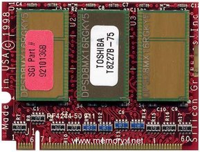 96MB 120p PC100 12c 4x16 SDRAM SODIMM, SGI, AYW