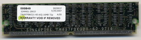 16MB 72p 60ns 8c 4x4 2K EDO SIMM, TI, AJQ, TM497F