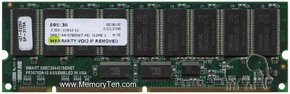512MB 168p PC133 CL3 18c 64x4 1Rx4 3.3V ECC RDIMM