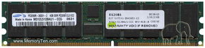 4GB 184p PC3200 CL3 36c 256x4 Registered ECC DDR 
