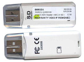 0MB USB 2.0 SDHC/SD/MiniSD/MMC Reader Bulk, Gigar