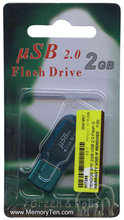 2GB USB 2.0 FlashDrive Green Retail, Generic, BTP
