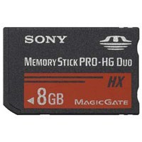 8GB Memory Stick Pro Duo MS Pro HG-Duo 50 MBs w/o