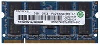 2GB 200p PC2-6400 CL6 16c 128x8 DDR2-800 2Rx8 1.8