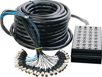 - 100' Stage Snake with 24 Channels - Black