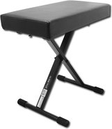 - Deluxe X-Style Keyboard Bench - Black