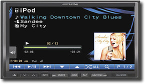 - 50W x 4 iPod-/Satellite Radio-Ready In-Dash Navi