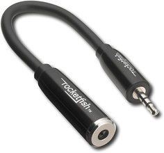 - Stereo Headset Adapter for Most Cell Phones - Bl