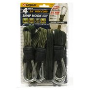 Cargoloc 4 Pc. Snap Hook Bungees