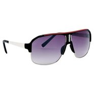 Oversized Retro Aviator Style #4163 - Black/Red/Si