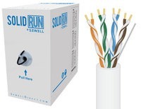 SolidRun Cat6 Bulk UTP CM Cable White 1000ft